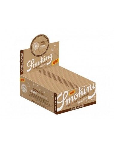 Papel Smoking Thinnest Brown King...