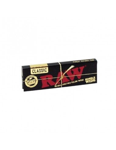 Papel Raw Black Single Wide 70 Mm