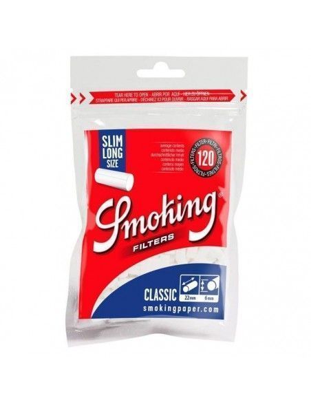 Filtros Smoking Classic Slim Long 6Mm