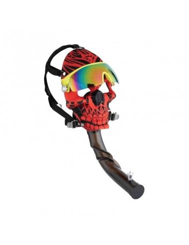 Bong Máscara De Gas Skull Red 36 Mm...