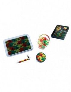 Set De Regalo Superhéroes Cenicero/Grinder/Pipeta/Bandeja...
