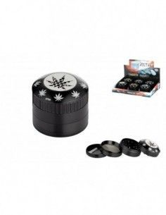 Super Heroes Grinder 4Piezas Ø 50Mm, H. 43Mm, Metal Hoja...