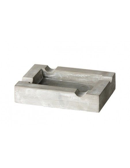 Angelo Cenicero 4 Estantes, Ceramica, Gris 15.6X11.7X3.2Cm -422014