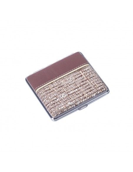Estuche Para Cigarrillos Ch En 2 Tamaños Con Línea Beige - Modelo Dl-12 40519069