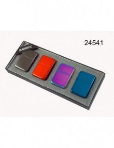 Encendedor De Gasolina Estilo Zippo Marca Angel Coloreado...