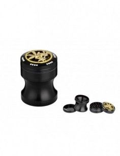 Grinder Super Héroes 4 Partes, Ø50Mm, H.65Mm, Metal Negro