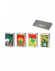 Encendedor De Gasolina Estilo Zippo Marca Angel Hoja De...