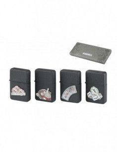 Encendedor De Gasolina Estilo Zippo Marca Angel Juegos De...