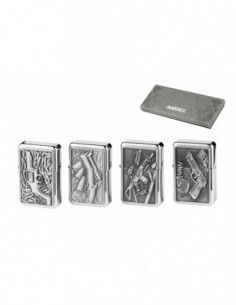 Encendedor De Gasolina Estilo Zippo Marca Angel Armas