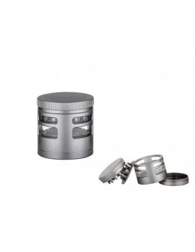 Grinder 4 Partes, Metal Gris, Ø4.5Cm,...