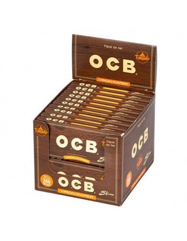 Papel Ocb Virgin Ks Slim Bloc 200 Hojas