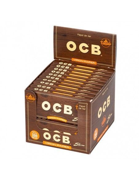 Papel Ocb Virgin Ks Slim Bloc 200 Hojas