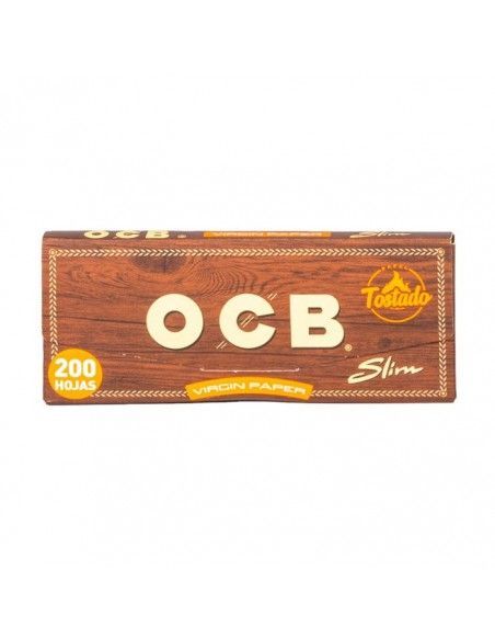 Papel Ocb Virgin Ks Slim Bloc 200 Hojas
