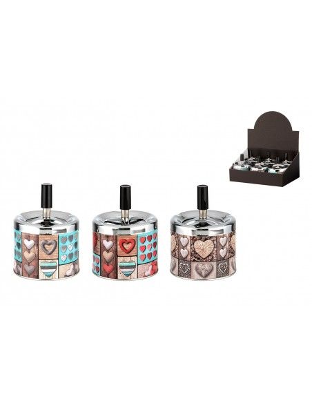 Cenicero Giratorio Angelo Metal Ø9Cm Corazón 405030