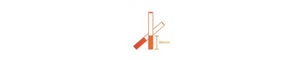 Tubos extra long para Cigarrillo (Filtro 24 mm)